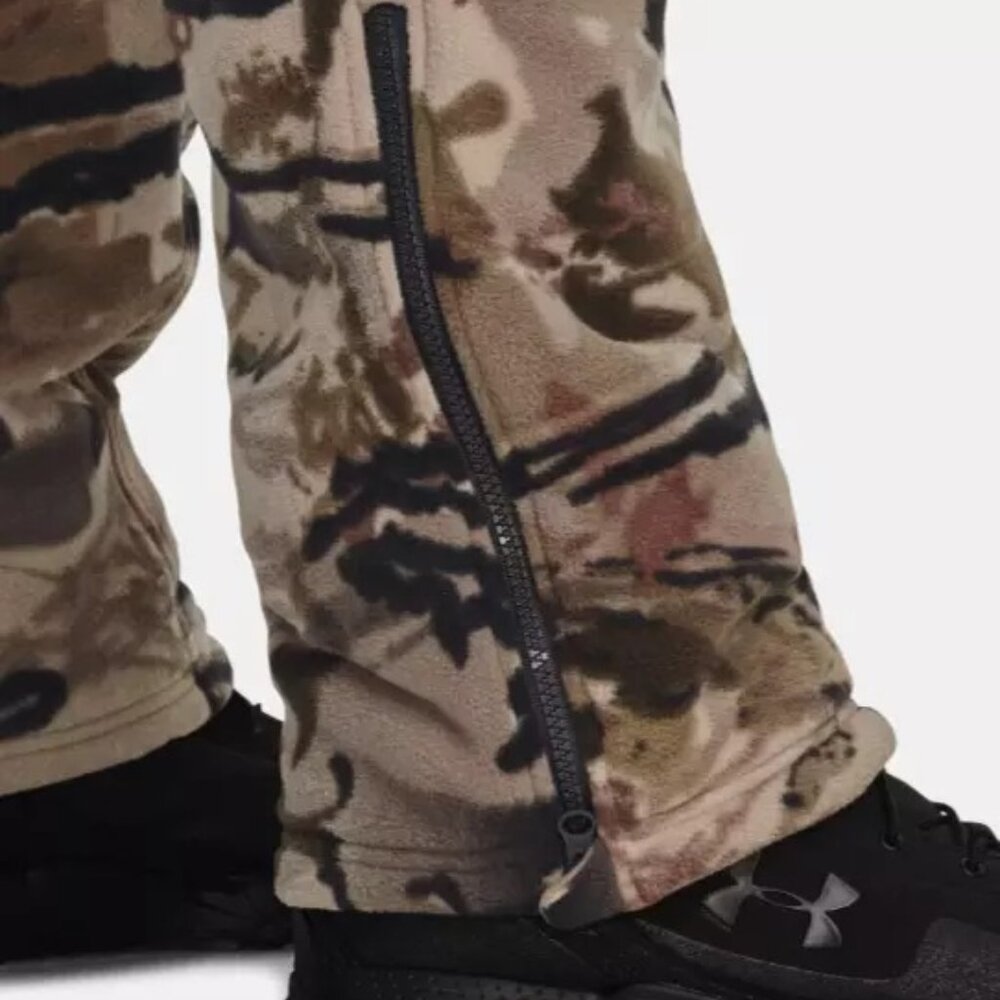 Men Under Armour Barren Camo Rut Bibs Windproof Microfleece Bib 1365614 … - Picture 7 of 15